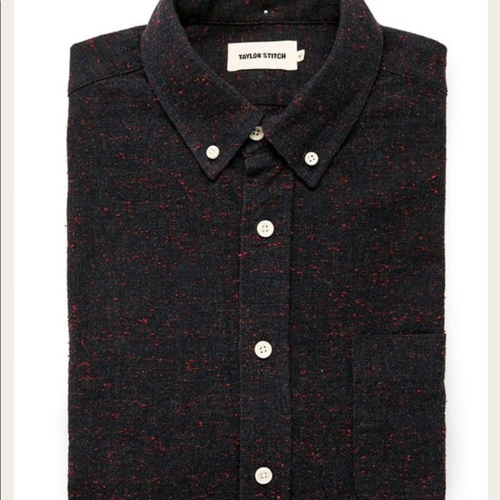 Taylor Stitch The Jack Shirt in Midnight Donegal | size XS (36) NEW WITHOUT TAGS